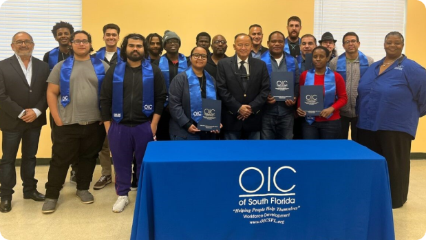 OIC of South Florida, a training partner with Miami Tech Works.